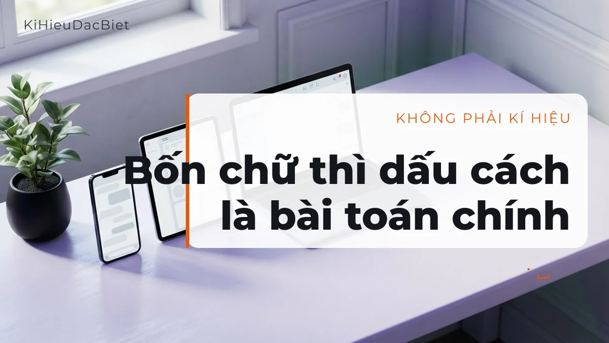 Cách giữ dấu cách cho tên Trùm Móc Lốp bốn chữ