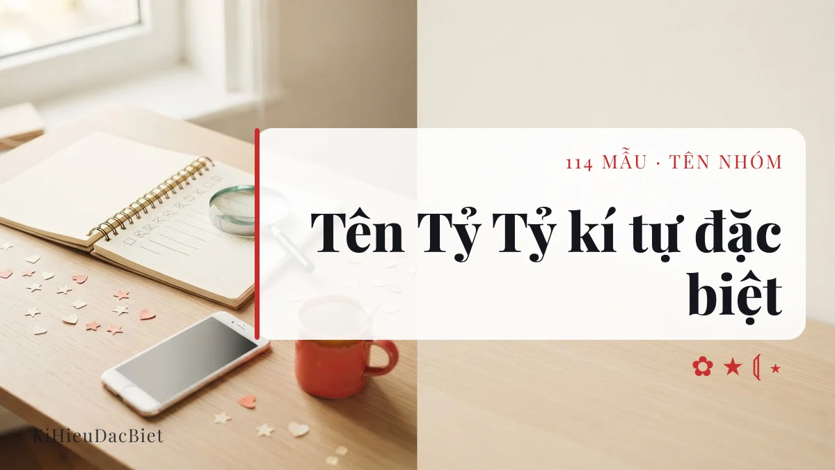 Tên Tỷ Tỷ viết bằng kí tự đặc biệt