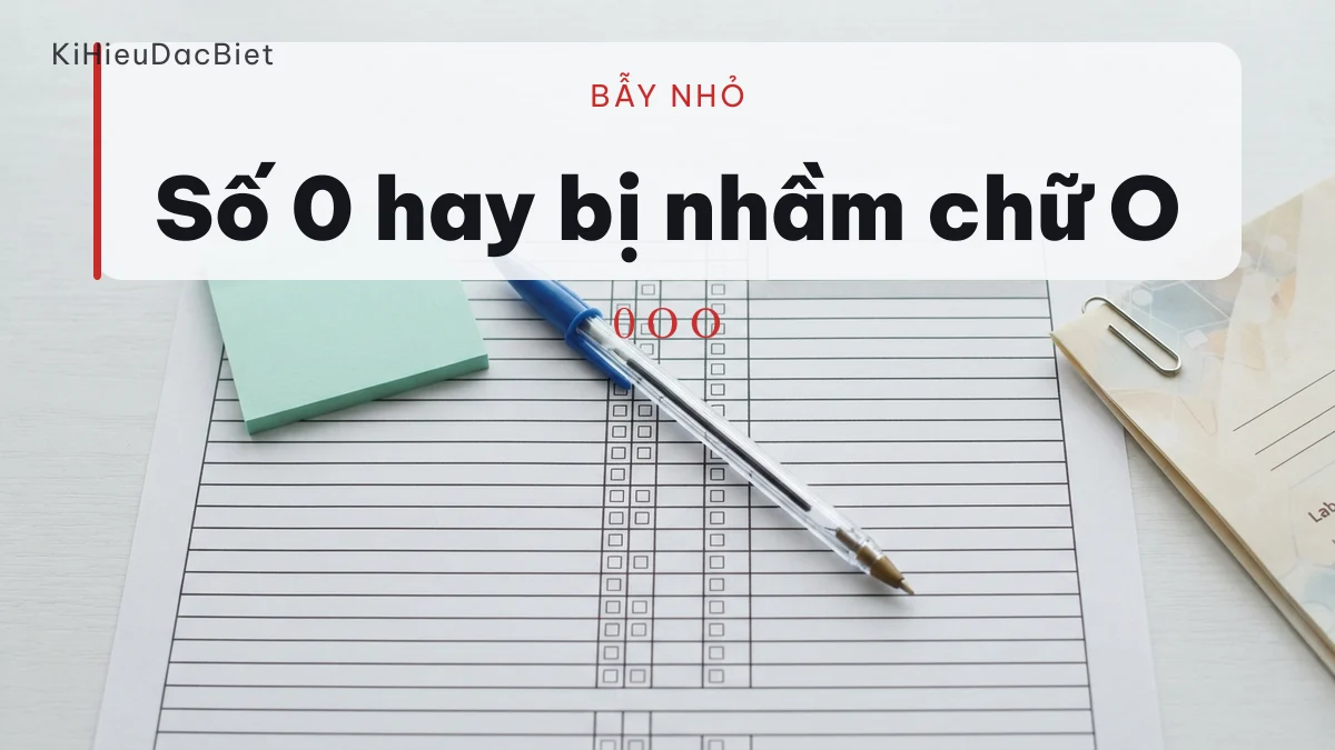 Số 0 và chữ O nhìn giống nhau nhưng chuỗi khác hẳn