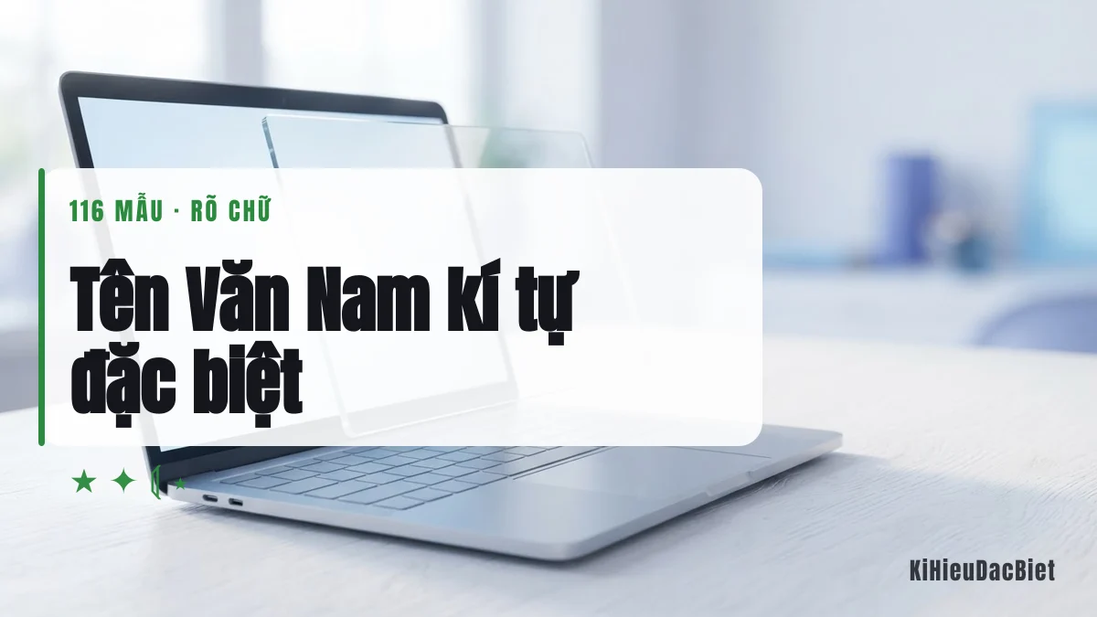 Tên Văn Nam viết bằng kí tự đặc biệt