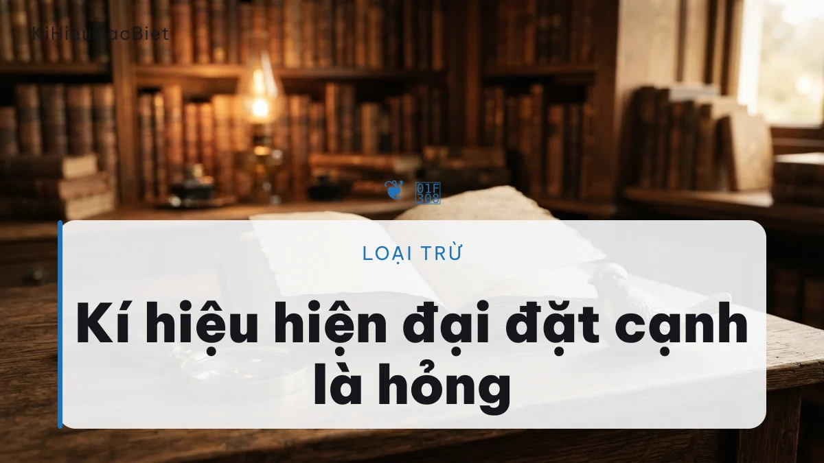 Thẩm mỹ vintage loại trừ kí hiệu hiện đại
