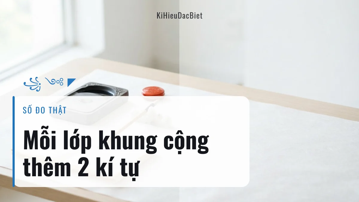 Bảng đo số kí tự thật của các mẫu tên Võ Lâm có khung