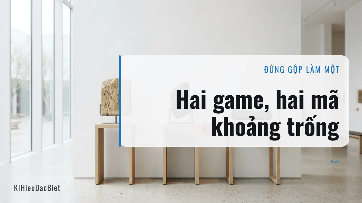 Liên Quân và Free Fire dùng hai mã kí tự khoảng trống khác nhau