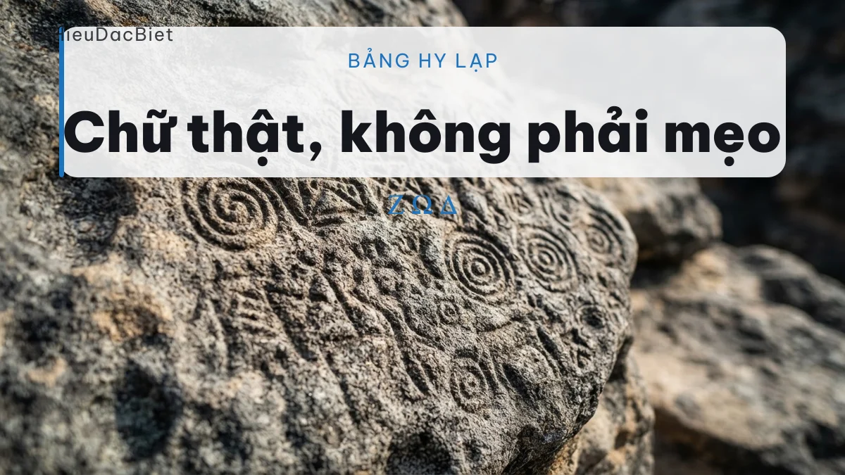 Bảng chữ cái Hy Lạp dùng làm kí tự trang trí